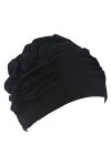 ZUMUii Butterme Femmes Filles Plissé Tissu Doux Tissu Bonnet/Casquette/Turban Bonnet de Bain Bel Chapeau pour Dreadlocks Long