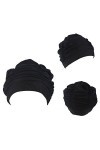 ZUMUii Butterme Femmes Filles Plissé Tissu Doux Tissu Bonnet/Casquette/Turban Bonnet de Bain Bel Chapeau pour Dreadlocks Long