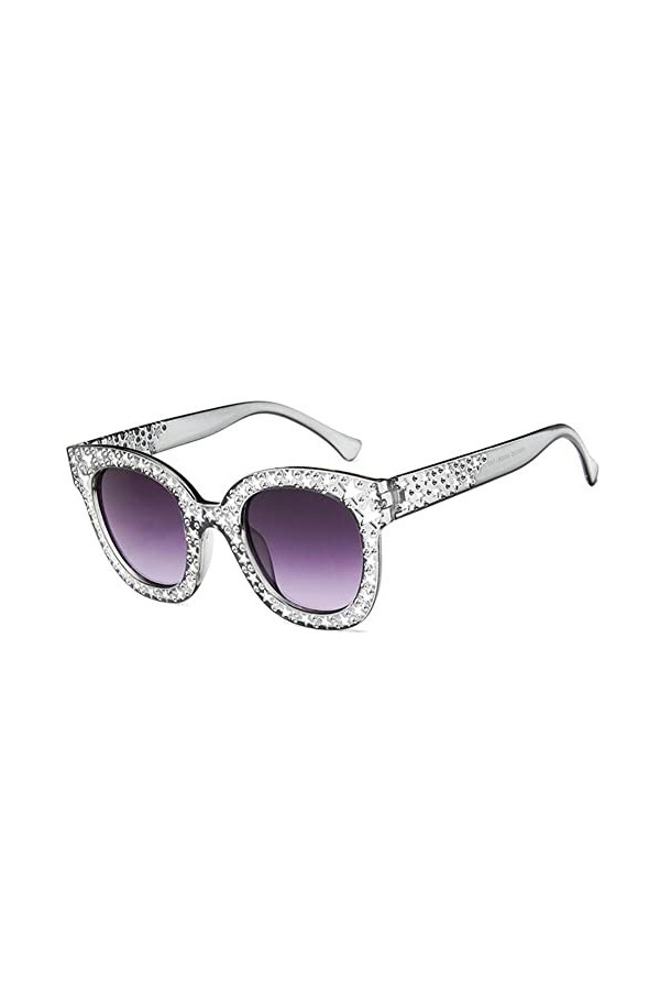 DHliIQQ Rétro Luxe Mosaïque Étoile Lunettes De Soleil Femmes Classique Sexy Dames Modèle Défilé Décoration Style Lunettes Mod