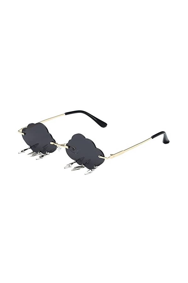 Lunettes de soleil pour homme et femme - Tendance - Style rétro - En forme de nuage - Style rétro - Unisexe - Style classique