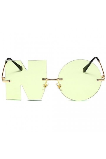 PHASZ soleil lettre NO | Lettre sans lunettes fantaisie,Lettre dété 2023 pas vision confortables anti-UV pour la fête sur la