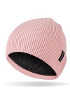 HASAGEI Bonnet en Tricot pour Homme et Femme - avec Doublure en Polaire - Bonnet dhiver Unisexe - pour Sports de Plein air, 