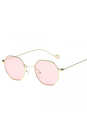 IMJONO Unisexe Lunette de Soleil, Aux Femmes Hommes Mode Lunettes de Lunette en irrégularité en métal Marque Lunettes de Sole