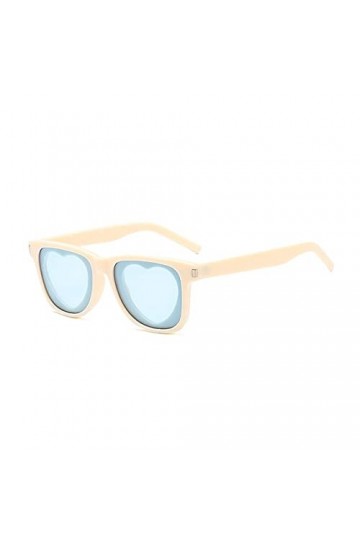 Lime Retro Square Cat Eye Lunettes de soleil pour femme Style tendance Quay High Key Mini pour femme, beige, taille unique