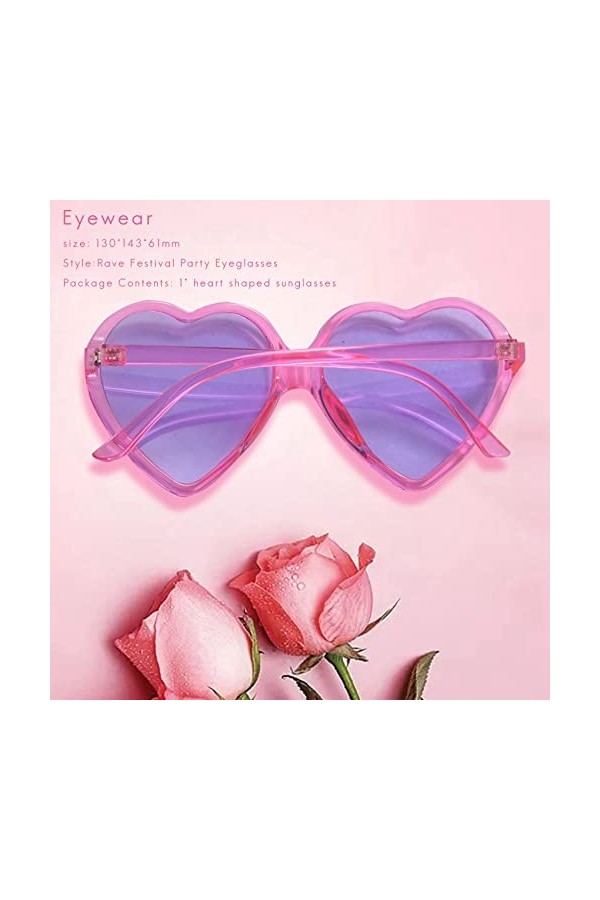 Herklotzn Années 90S Rétro Lunettes Mode Grandes Femmes Grandes Femmes Surdimensionnées Forme Rétro Lunettes de Soleil Mignon