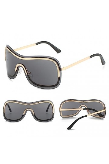 Bexdug lunettes soleil - Lunettes soleil surdimensionnées pour femmes | Lunettes soleil pêche à vélo avec protection UV, lune