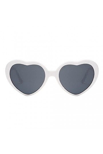 Gkhowiu de Coeur Effets de LumièRe Lunettes de Soleil Lunettes de Soleil pour Femmes Filles Enfants de FêTe Lunettes de Solei