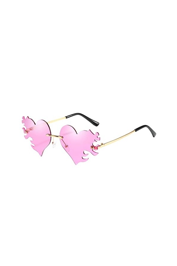 CreoQIJI Lunettes de carnaval pour homme et femme, lunettes de soleil européennes et américaines, lunettes de soleil colorées