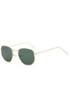 ZXCVWWE Lunettes de soleil polarisées hexagonales pour femmes et hommes vintage surdimensionnées carrées lunettes de plage ca