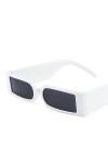 Wmool Lunettes de soleil rétro Broadside - Petites lunettes de soleil rectangulaires - Style hip-hop - Tendance - UV400 - Mod