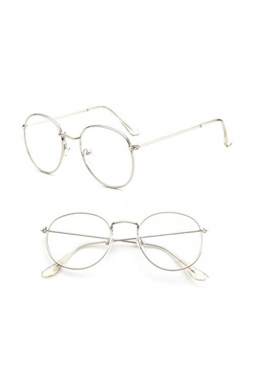 CHIHUOBANG Aock Vintage Hommes Femmes Lunettes En Métal Cadre Lunettes Lunettes Lunettes Ronde Lentille Optique