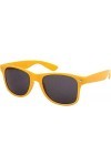 Boolavard TM Lunettes de Soleil nerd Lunettes rétro Art.4026 Teinte jaune 