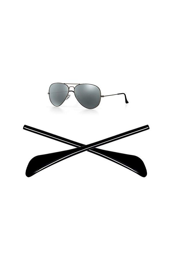 FOOUS Embouts de branches de rechange pour lunettes de soleil Ray-Ban Aviator RB3025 - - Taille Unique