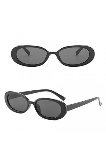 lijun Rétro Irrégulier Vélo Conduite Verre Vintage Unisexe Petit Cadre Ovale Lunettes De Soleil