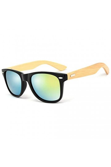 JoJody Lunettes De Soleil Uv400 - en Bois pour Hommes Et Femmes - Branches en Bambou - Lunettes en Bois avec éTui - DifféRent