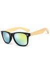 JoJody Lunettes De Soleil Uv400 - en Bois pour Hommes Et Femmes - Branches en Bambou - Lunettes en Bois avec éTui - DifféRent