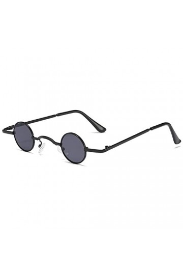 vepoty Small Small Round Sunglasses pour Hommes Femmes Vintage Metal Spils Glasse Hippie Lunes Hippie Eaux Unisex