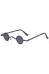 vepoty Small Small Round Sunglasses pour Hommes Femmes Vintage Metal Spils Glasse Hippie Lunes Hippie Eaux Unisex