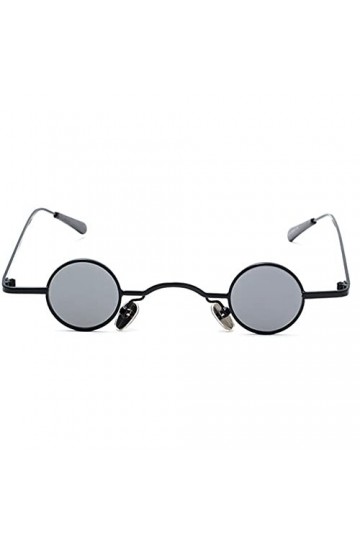 vepoty Small Small Round Sunglasses pour Hommes Femmes Vintage Metal Spils Glasse Hippie Lunes Hippie Eaux Unisex