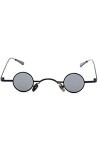 vepoty Small Small Round Sunglasses pour Hommes Femmes Vintage Metal Spils Glasse Hippie Lunes Hippie Eaux Unisex