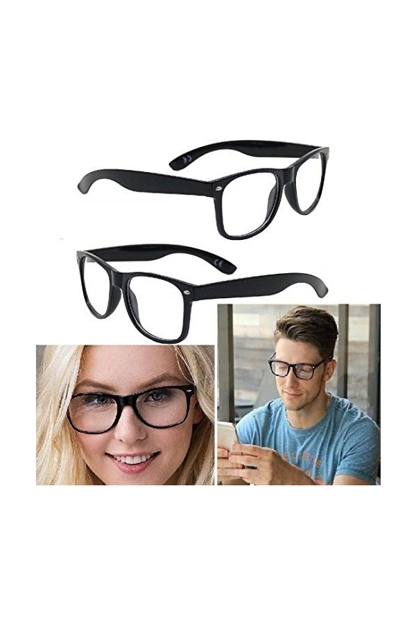 Nerd Clear Lunettes de soleil style rétro vintage Unisexe Lunettes – Boolavard