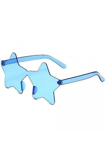 MayDONG Lunettes de soleil pentagramme en forme détoile sans monture Lunettes de soleil en forme détoile Lunettes de soleil