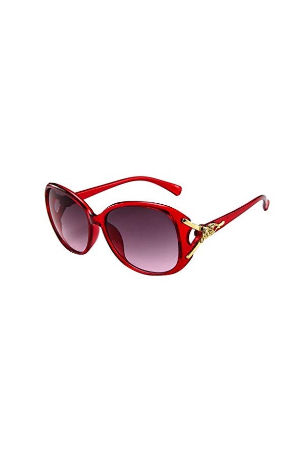 ADOSSAC Lunette de Soleil Femme Polarisée Lunette de Soleil Classique Grand Cadre Lunettes Surdimensionnées UV400 à la Mode