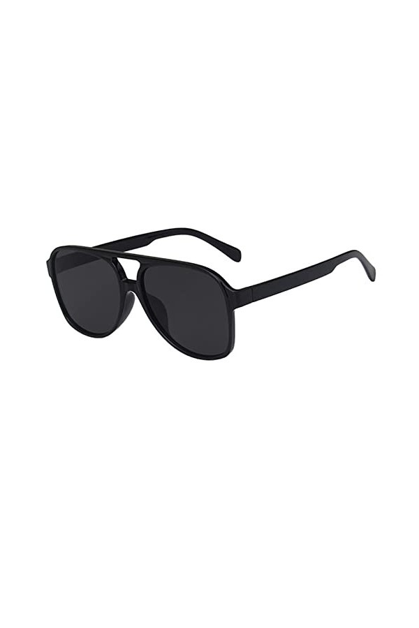 Lunettes de soleil tendance pour femme Style rétro oversized Lunettes de soleil carrées Femme Homme Femme Rouge, Noir , Taill