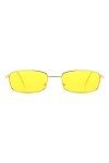aaSccex Lunettes de soleil -soleil en gelée à la mode pour femmes Lunettes de couleur bonbon intégrées Lunettes Quad Shot Ye