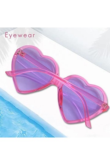 Peukerty Années 90S Rétro Lunettes Mode Grandes Femmes Grandes Femmes Surdimensionnées Forme Rétro Lunettes de Soleil Mignon 