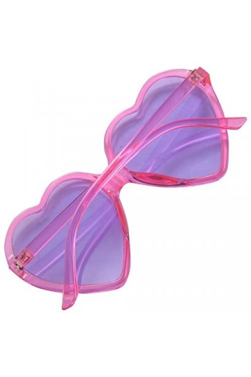 Acfthepiey 90S Lunettes Vintage De La Mode Grandes Femmes Dame Filles Surdimensionnées Lunettes De Soleil En De Coeur Lunette