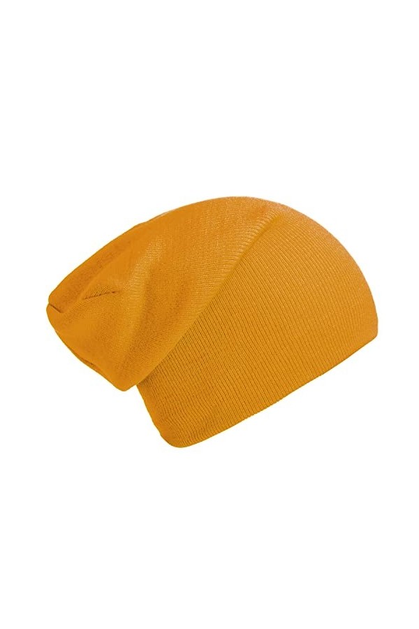 DonDon Bonnet Slouch Beanie pour lhiver avec Design Classique et Moderne Rouge