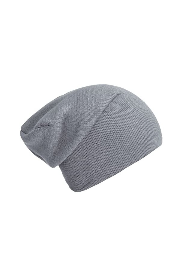 DonDon Bonnet Slouch Beanie pour lhiver avec Design Classique et Moderne Rouge