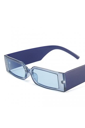 Lunettes de soleil rectangulaires rétro Broadside - Style hip-hop - Design tendance - UV400 - Lunettes modernes - Lunettes de