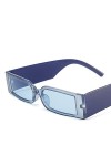 Lunettes de soleil rectangulaires rétro Broadside - Style hip-hop - Design tendance - UV400 - Lunettes modernes - Lunettes de