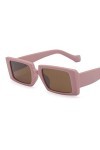 Lunettes de soleil carrées tendance pour femme - Transparentes - Personnalité - Lunettes de soleil colorées - Pour le tir - S