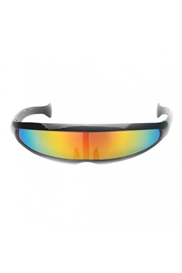 Sharplace Lunettes de Soleil de Plage Pour Homme et Femme Lunettes de soleil Drôles Cool Eyewear Mode Unisexe - Cadre noir ja