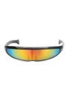 Sharplace Lunettes de Soleil de Plage Pour Homme et Femme Lunettes de soleil Drôles Cool Eyewear Mode Unisexe - Cadre noir ja