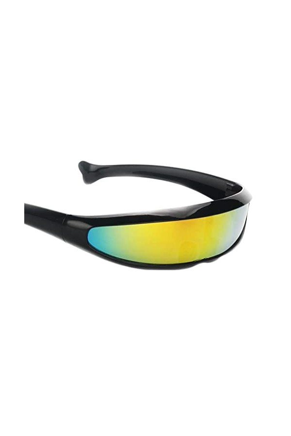 Sharplace Lunettes de Soleil de Plage Pour Homme et Femme Lunettes de soleil Drôles Cool Eyewear Mode Unisexe - Cadre noir ja