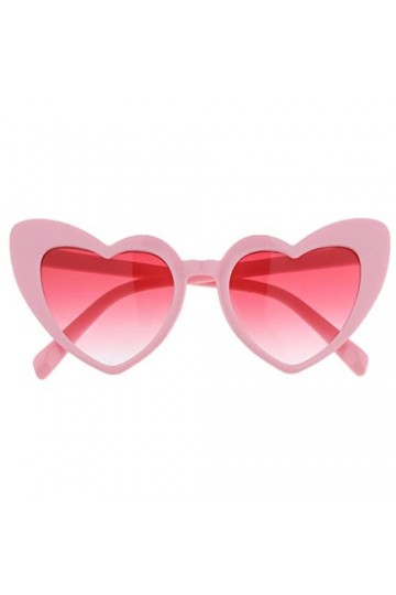 Sharplace Lunettes de soleil sans monture surdimensionnées en forme de coeur Lunettes de soleil colorées en forme de coeur po