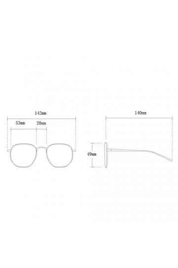 EmNarsissus Mode Yeux de Chat Lunettes de Soleil Femmes rétro Cadre Transparent Marque Lunettes de Soleil Simple Cadre en mét