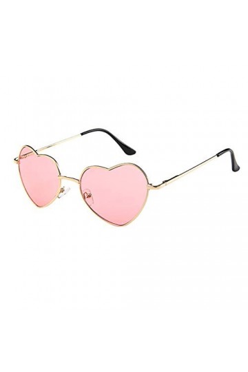 Lunettes de soleil en forme de cœur pour femmes avec cadre en métal pour hommes et femmes Love Eyewear Lunettes Soleil Homme 