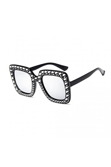 Lunettes de soleil pour femme tendance avec strass - Lunettes de soleil rétro - Lunettes de soleil carrées I3K0 - Lunettes de