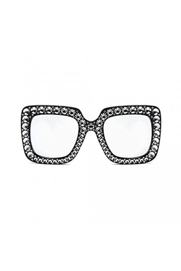 Lunettes de soleil pour femme tendance avec strass - Lunettes de soleil rétro - Lunettes de soleil carrées I3K0 - Lunettes de