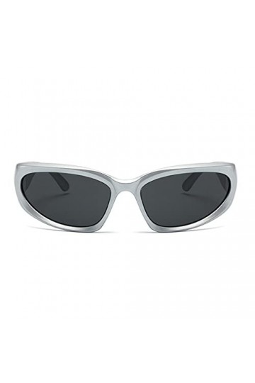 RJSQAQE Nouveau Y2K Sport Punk Lunettes De Soleil Femmes Marque Designer UV400 Lunettes De Luxe Lunettes Miroir Mode Soleil B