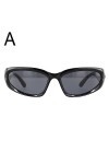 RJSQAQE Nouveau Y2K Sport Punk Lunettes De Soleil Femmes Marque Designer UV400 Lunettes De Luxe Lunettes Miroir Mode Soleil B