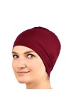 Jasmine Silk Bonnet de nuit unisexe en soie - Convient pour chimio et perte de cheveux - Chapeau carmani chimio cancer, bleu 