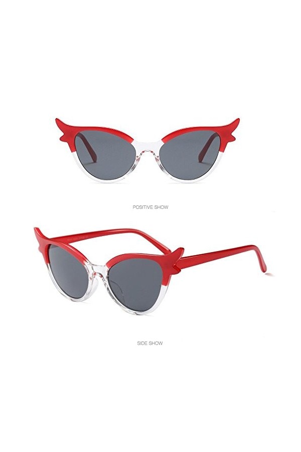 YTZL Lunettes de soleil pour femme - Rondes - Miroir - Lunettes de soleil - Lunettes de soleil amusantes - Rétro vintage - Lu