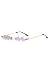 Lunettes de soleil de fête - Lunettes de soleil pour femme - Tiktok - Lunettes de soleil hippers transparentes polarisées - L