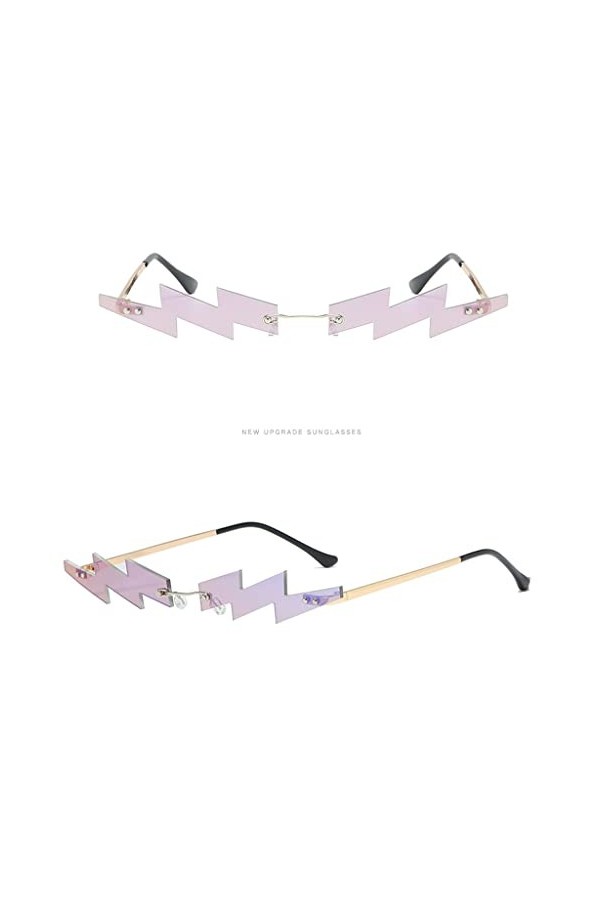 Lunettes de soleil de fête - Lunettes de soleil pour femme - Tiktok - Lunettes de soleil hippers transparentes polarisées - L
